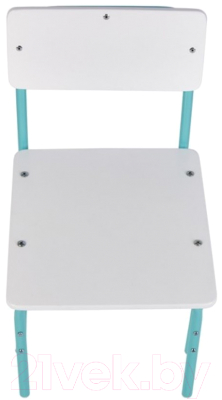 Стул детский Фея Мой малыш / 0002742.31 (белый/лазурный)