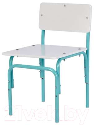 Стул детский Фея Мой малыш / 0002742.31 (белый/лазурный)