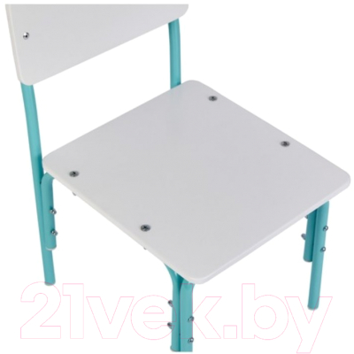 Стул детский Фея Мой малыш / 0002742.31 (белый/лазурный)