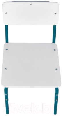 Стул детский Фея Мой малыш / 0002742.32 (белый/морская волна)