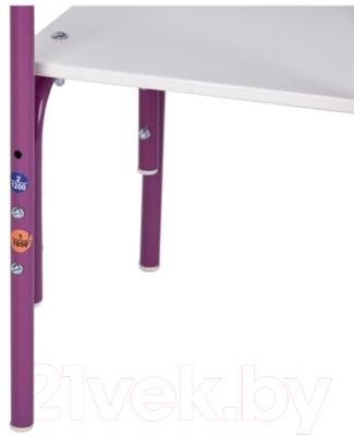 Стул детский Фея Мой малыш / 0002742.30 (белый/фиолетовый)