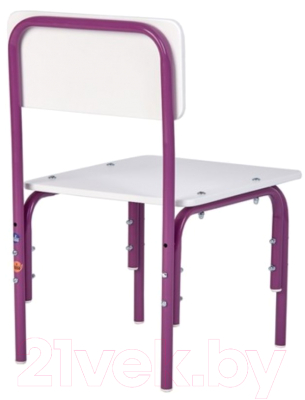 Стул детский Фея Мой малыш / 0002742.30 (белый/фиолетовый)