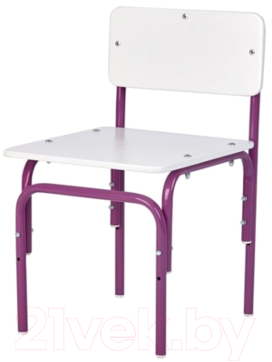 Стул детский Фея Мой малыш / 0002742.30 (белый/фиолетовый)
