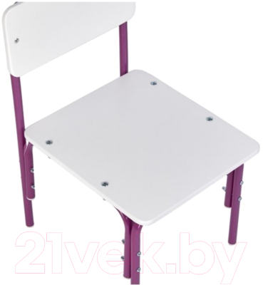 Стул детский Фея Мой малыш / 0002742.30 (белый/фиолетовый)