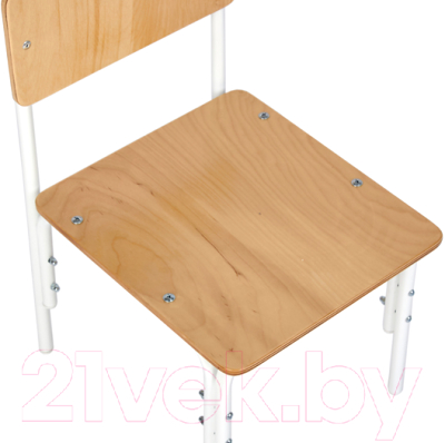 Стул детский Фея Мой малыш / 0002742.24 (натуральный/белый)