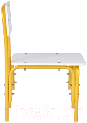 Стул детский Фея Мой малыш / 0002743.29 (белый/желтый)