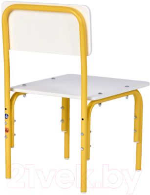 Стул детский Фея Мой малыш / 0002743.29 (белый/желтый)