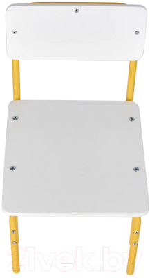 Стул детский Фея Мой малыш / 0002743.29 (белый/желтый)