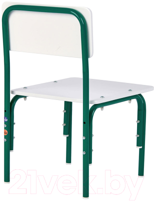 Стул детский Фея Мой малыш / 0002743.26 (белый/зеленый)