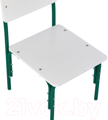 Стул детский Фея Мой малыш / 0002743.26 (белый/зеленый)