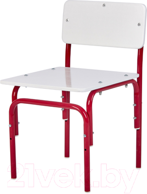 Стул детский Фея Мой малыш / 0002743.28 (белый/красный)