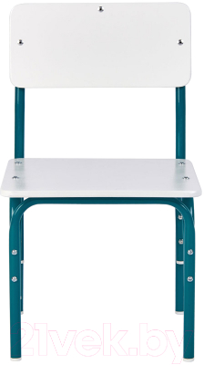 Стул детский Фея Мой малыш / 0002743.32 (белый/морская волна)