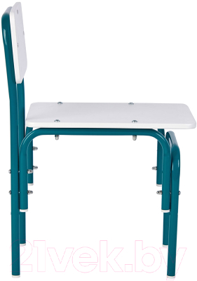 Стул детский Фея Мой малыш / 0002743.32 (белый/морская волна)