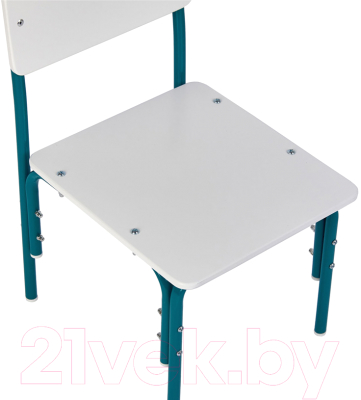 Стул детский Фея Мой малыш / 0002743.32 (белый/морская волна)