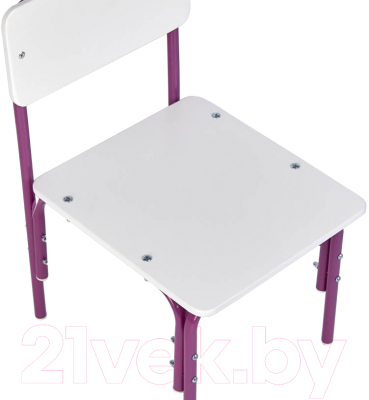 Стул детский Фея Мой малыш / 0002743.30 (белый/фиолетовый)
