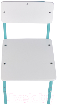 Стул детский Фея Мой малыш / 0002744.31 (белый/лазурный)