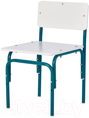 Стул детский Фея Мой малыш / 0002744.32 (белый/морская волна)