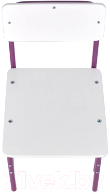 Стул детский Фея Мой малыш / 0002744.30 (белый/фиолетовый)