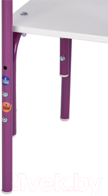 Стул детский Фея Мой малыш / 0002744.30 (белый/фиолетовый)