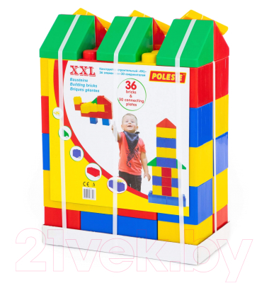 Конструктор Полесье Строительный XXL / 68026