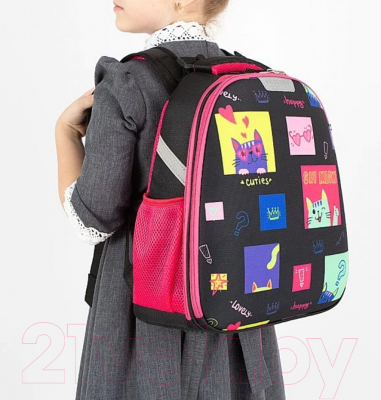 Школьный рюкзак Ecotope Kids Коты 057-540-129-CLR