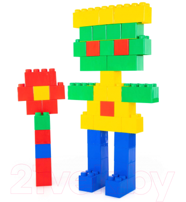 Конструктор Полесье Строительный XXL / 68033