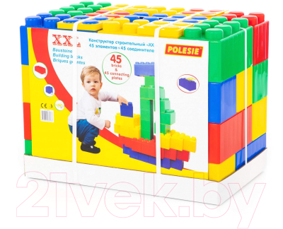 Конструктор Полесье Строительный XXL / 68033