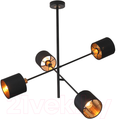 Люстра ESCADA 1109/4P (черный/золото) - фото