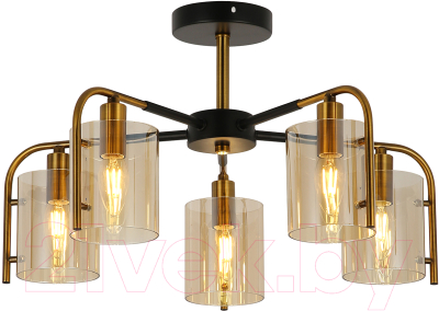 Люстра ESCADA 671/5P (черный/золото) - фото