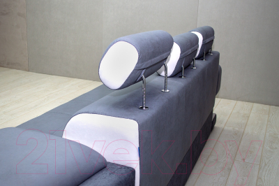 Диван угловой Петрамебель Марсель люкс модульный левый (светло-серый/светло-серый глори 23)