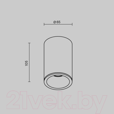 Потолочный светильник Maytoni Zoom C029CL-01-S-B