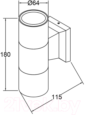 Бра уличное Maytoni Bowery O574WL-02GR