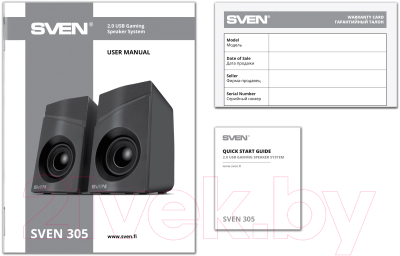 Мультимедиа акустика Sven 305