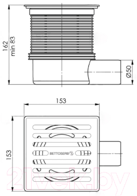 Трап для душа Pestan Bettoserb 318584 / 14702509