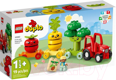 Конструктор Lego Duplo My First Мой первый фруктово-овощной трактор 10982 - фото