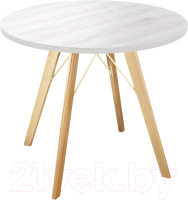 Обеденный стол Sheffilton SHT-TU9/TT 80 ЛДСП (прозрачный лак/сосна касцина) - фото