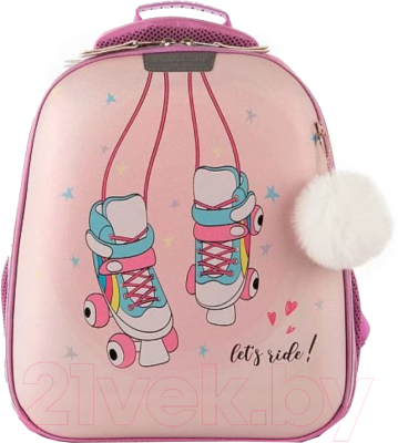 Школьный рюкзак Ecotope Kids Ролики / 057-540Y-11-CLR (сиреневый) - фото