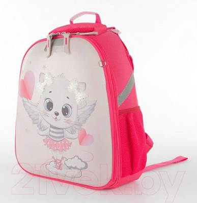 Школьный рюкзак Ecotope Kids Киска / 057-540Y-17-CLR (розовый)