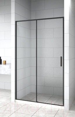 Душевая дверь Aquanet Pleasure Evo 120 / AE65-N120-BT (черный анодированный/прозрачное стекло)