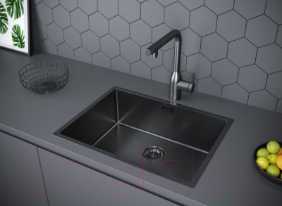 Мойка кухонная Paulmark PM215844-GM