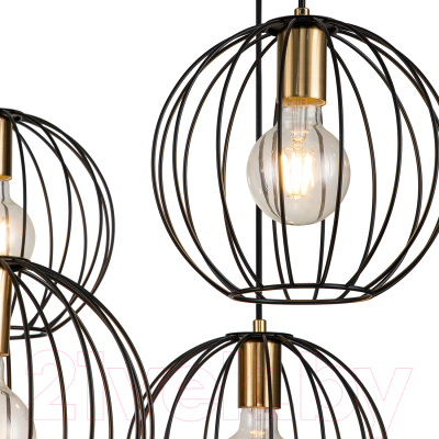 Люстра ESCADA 10176/6 (черный/латунь)