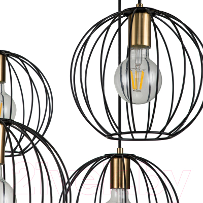 Люстра ESCADA 10176/6 (черный/латунь)