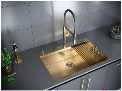 Мойка кухонная Paulmark PM707551-BG