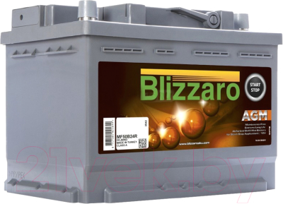 Автомобильный аккумулятор Blizzaro AGM Start&Stop R+ / L2 060 068 013 - фото