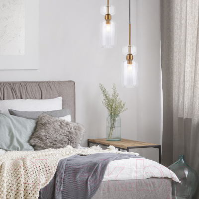 Потолочный светильник ESCADA 1141/1S (античная медь/прозрачный)