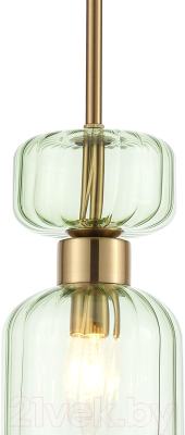 Потолочный светильник ESCADA 1141/1S (античная медь/зеленый)