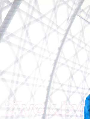 Кресло подвесное M-Group Для двоих Люкс / 11510110 (белый ротанг/синяя подушка)