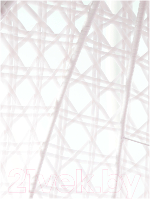 Кресло подвесное M-Group Для двоих Люкс / 11510108 (белый ротанг/розовая подушка)