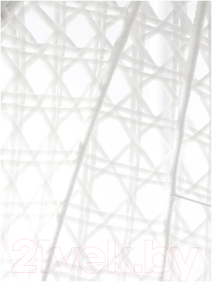 Кресло подвесное M-Group Для двоих Люкс / 11510105 (белый ротанг/коричневая подушка)