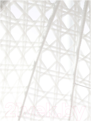 Кресло подвесное M-Group Для двоих Люкс / 11510101 (белый ротанг/бежевая подушка)